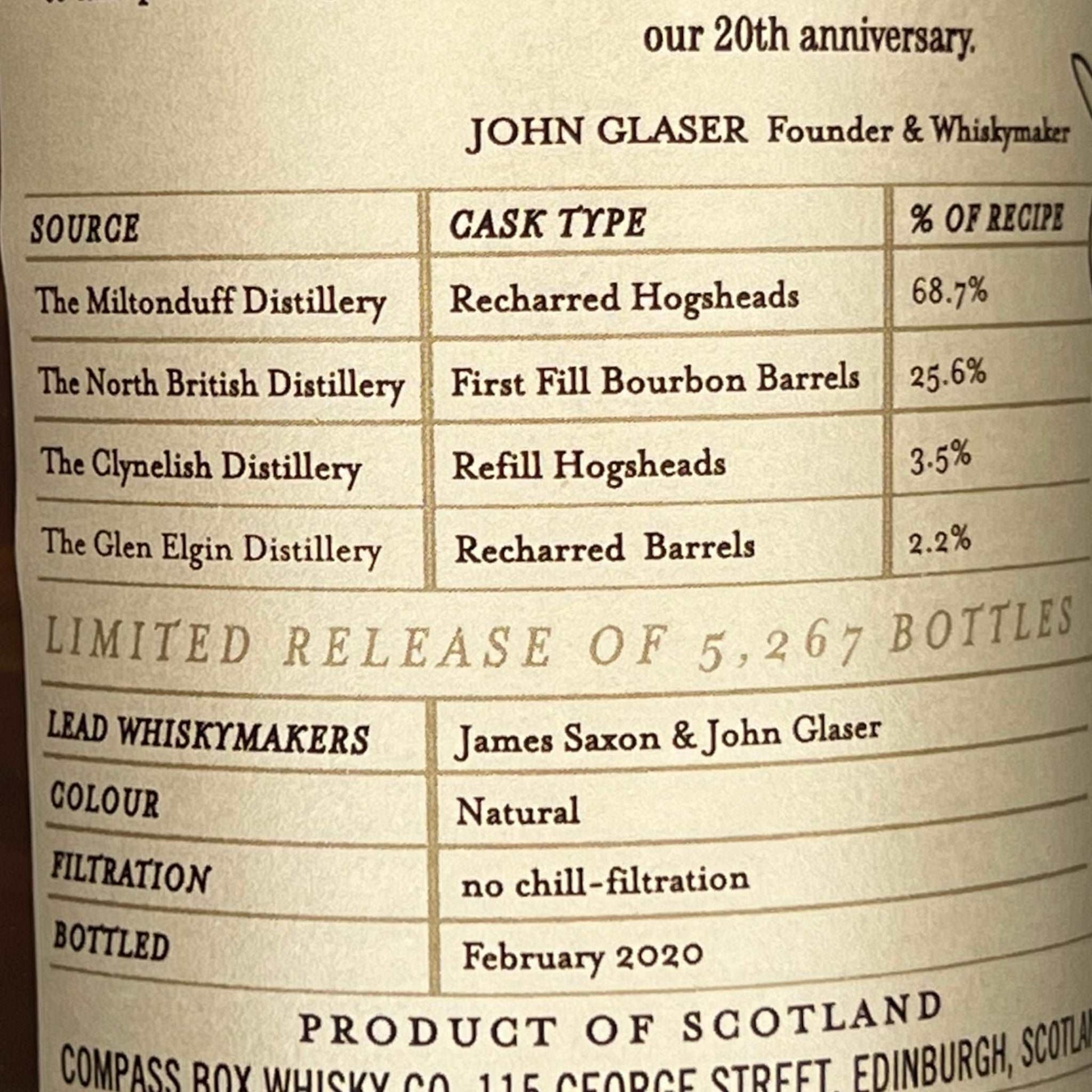 Compass Box | Rogues' Banquet | Blended Scotch Whisky | 0,7l | 46%GET A BOTTLE