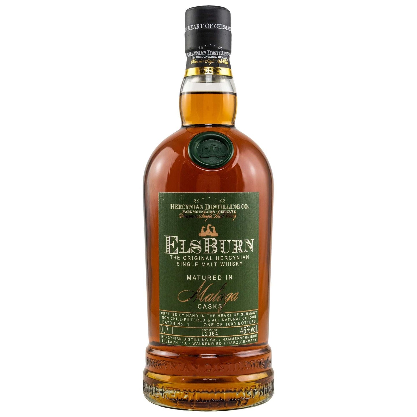 ElsBurn | Malaga Cask | Batch 1 | The Original Hercynian Single Malt German Whisky | 0,7l | 46%GET A BOTTLE